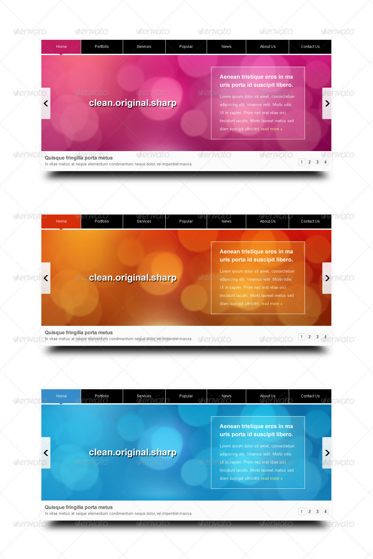 5 Stylish  Headers,  Elements GraphicRiver